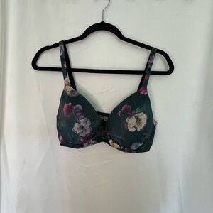 Soma Intimates Green and Purple floral bra.​​